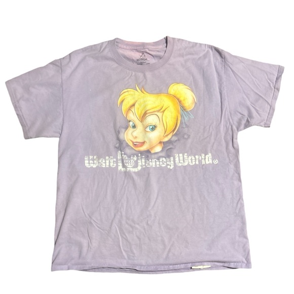 Tinkerbell T-shirt Light Purple Size Large - Picture 1 of 5
